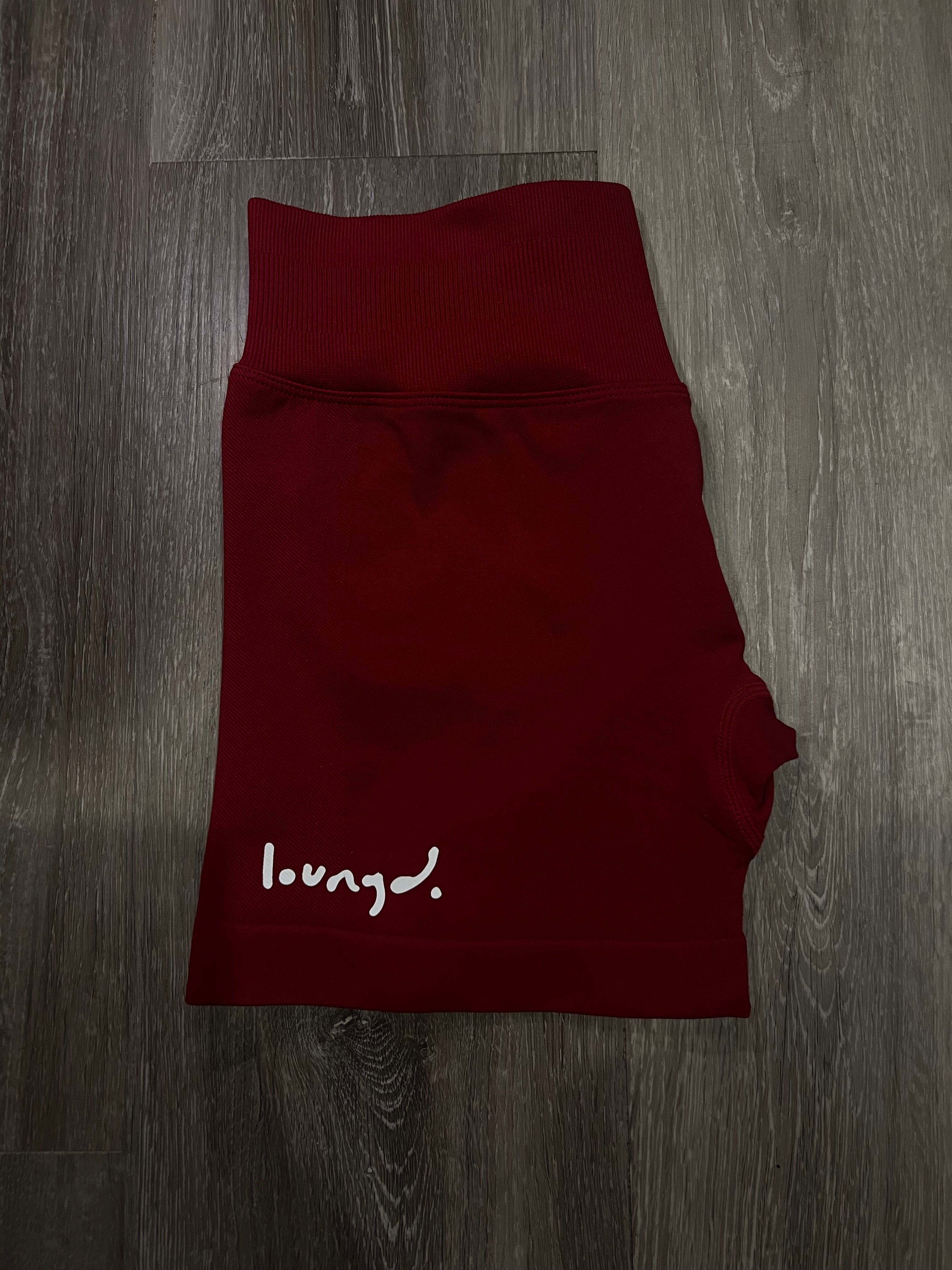 Merlot Red Sculpted Shorts